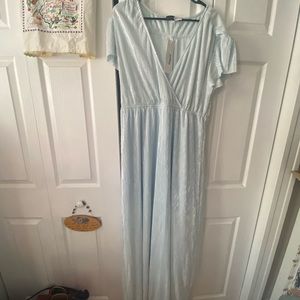 Shimmery blue Piper & Scoot long dress